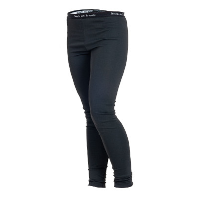 Caleçon long Back on Track femme polypropylène Noir