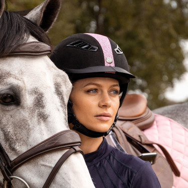 Casque EQ3 Lynx Back on Track Microfibre Pink sand Rose Casque EQ3 Lynx Back on Track Microfibre Pink sand Rose