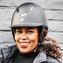 Casque EQ3 Pardus smooth Back on Track à molette Noir