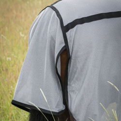 Couverture anti-mouches Back on Track Buzter avec cou Argent