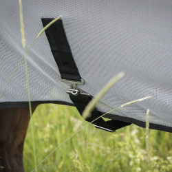 Couverture anti-mouches Back on Track Buzter avec cou Argent
