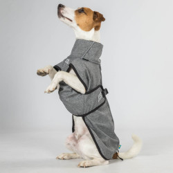 Manteau chien polyvalent Bark Back on Track Gris