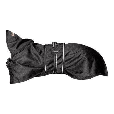 Manteau imperméable doublé pour chien Back on Track Noir