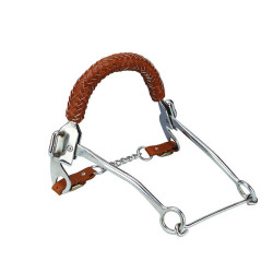 Hackamore Muserolle en Cuir Tresse Feeling