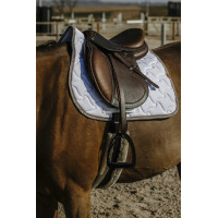 Tapis de selle Equithème Tweedy Blanc