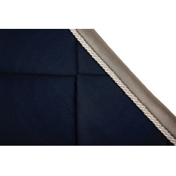 Tapis de selle Lami-Cell Elegance Marine / champagne Bleu