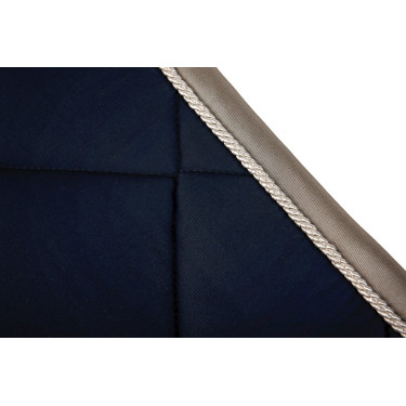Tapis de selle Lami-Cell Elegance Marine / champagne Bleu