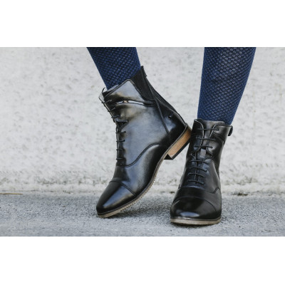 Boots Equithème Wavy lacet / zip Noir