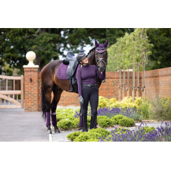 Tapis LeMieux Suede Dressage Square Figue Violet