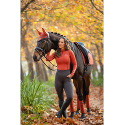 Tapis LeMieux Suede Dressage Square Sienna Rouge Tapis LeMieux Suede Dressage Square Sienna Rouge