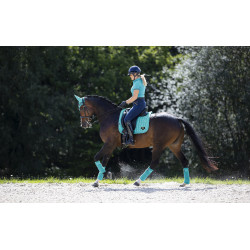 Tapis LeMieux Loire Classic Dressage Square Azure Bleu