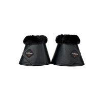 Cloches LeMieux Mouton et Simili-Cuir Noir Cloches LeMieux Mouton et Simili-Cuir Noir