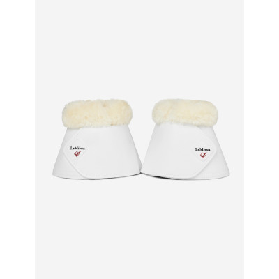 Cloches LeMieux Mouton et Simili-Cuir Blanc