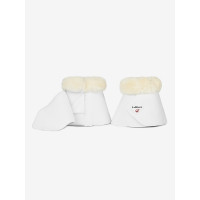 Cloches LeMieux Mouton et Simili-Cuir Blanc Cloches LeMieux Mouton et Simili-Cuir Blanc