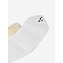 Cloches LeMieux Mouton et Simili-Cuir Blanc Cloches LeMieux Mouton et Simili-Cuir Blanc