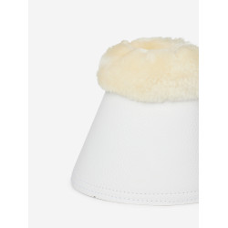 Cloches LeMieux Mouton et Simili-Cuir Blanc Cloches LeMieux Mouton et Simili-Cuir Blanc
