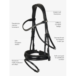 Bridon de dressage Classic LeMieux Noir