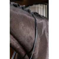 Rênes en caoutchouc LeMieux Noir Rênes en caoutchouc LeMieux Noir