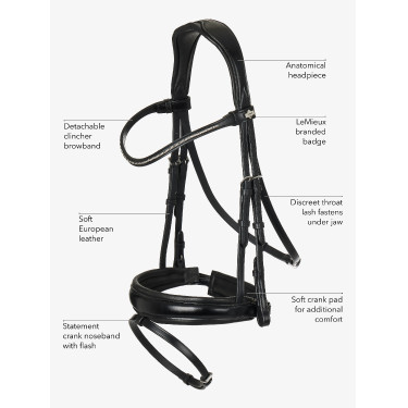 Bridon de dressage Classic LeMieux Bridon de dressage Classic LeMieux
