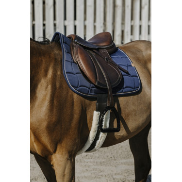 Tapis de selle Equithème Shiny Bleu marine Tapis de selle Equithème Shiny Bleu marine