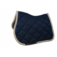Tapis de selle Lami-Cell Elegance Marine / champagne Bleu