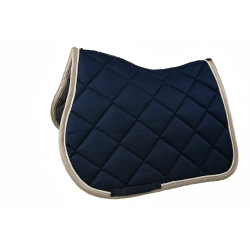 Tapis de selle Lami-Cell Elegance Marine / champagne Bleu