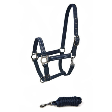 Licol + longe Lami-Cell Classical Bleu marine