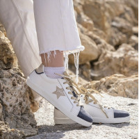 Sneakers Pénélope Neptune Blanc / marine