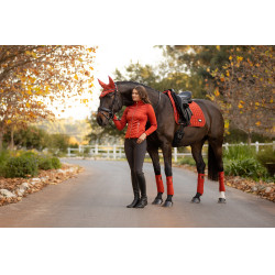 Tapis LeMieux Loire Memory Dressage Square Sienna Rouge Tapis LeMieux Loire Memory Dressage Square Sienna Rouge