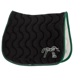 Tapis de selle Pénélope Classique Noir / vert Tapis de selle Pénélope Classique Noir / vert