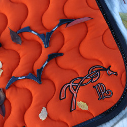 Tapis de selle Pénélope Classique Orange / noir Tapis de selle Pénélope Classique Orange / noir