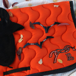 Tapis de selle Pénélope Classique Orange / noir Tapis de selle Pénélope Classique Orange / noir