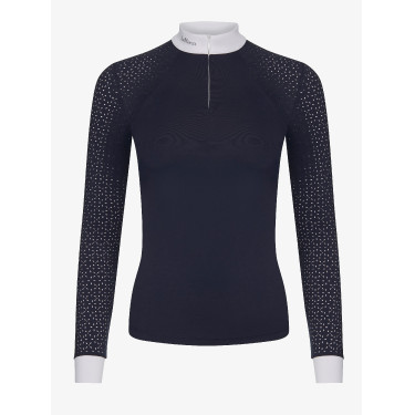 Polo de concours LeMieux Olivia manches longues Bleu marine Polo de concours LeMieux Olivia manches longues Bleu marine