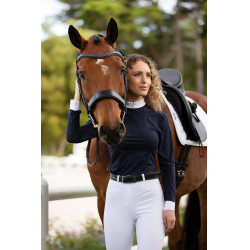 Polo de concours LeMieux Olivia manches longues Bleu marine Polo de concours LeMieux Olivia manches longues Bleu marine