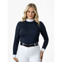 Polo de concours LeMieux Olivia manches longues Blanc Polo de concours LeMieux Olivia manches longues Blanc