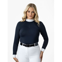 Polo de concours LeMieux Olivia manches longues Bleu marine Polo de concours LeMieux Olivia manches longues Bleu marine