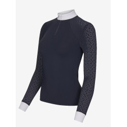 Polo de concours LeMieux Olivia manches longues Bleu marine Polo de concours LeMieux Olivia manches longues Bleu marine
