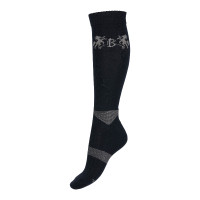 Chaussettes d'équitation Geo Warm B Vertigo Bleu marine foncé