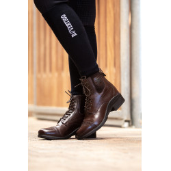 Boots Cuir lacets devant Jupiter femme B Vertigo Marron foncé Boots Cuir lacets devant Jupiter femme B Vertigo Marron foncé