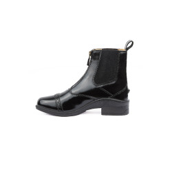 Boots Cuir fermeture éclair Saturn femme B Vertigo Noir