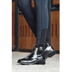 Boots Cuir fermeture éclair Saturn femme B Vertigo Noir