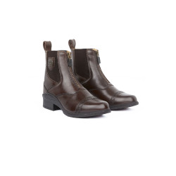 Boots Cuir fermeture éclair Saturn femme B Vertigo Marron foncé