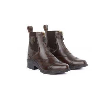 Boots Cuir fermeture éclair Saturn femme B Vertigo Marron foncé