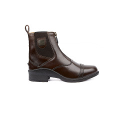 Boots Cuir fermeture éclair Saturn femme B Vertigo Marron foncé
