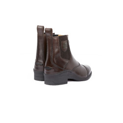 Boots Cuir fermeture éclair Saturn femme B Vertigo Marron foncé