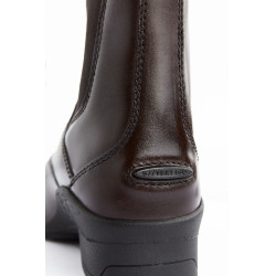 Boots Cuir fermeture éclair Saturn femme B Vertigo Marron foncé