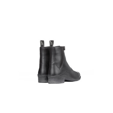 Boots cuir Rose fermeture éclair devant Horze Boots cuir Rose fermeture éclair devant Horze