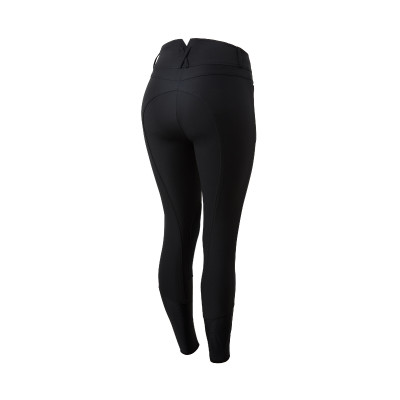 Léger pantalon à basanes cuir extensible Angelina femme Horze Noir