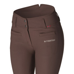 Pantalon d'équitation thermique Fond Intégral Silicone Tiffany femme B Vertigo Chocolat Marron Pantalon d'équitation thermique Fond Intégral Silicone Tiffany femme B Vertigo Chocolat Marron