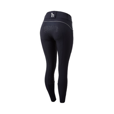 Pantalon d'équitation taille haute fond intégral silicone Aubrey femme Horze Pantalon d'équitation taille haute fond intégral silicone Aubrey femme Horze